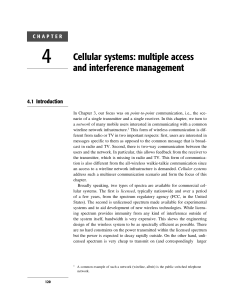 4 Cellular systems: multiple access and interference management