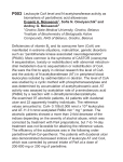 Leukocyte CoA level and N-acetytransferase activity as biomarkers