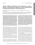 Additive Effects of Raloxifene and Alendronate on Bone