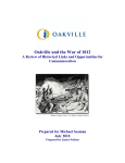 Oakville and the War of 1812