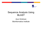 Sequence Analysis Using BLAST