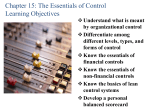 CHAPTER 15 - The Essentials of Control
