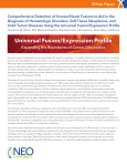 Universal Fusion/Expression Profile