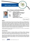 Genes, Disease and Genetic Diseases