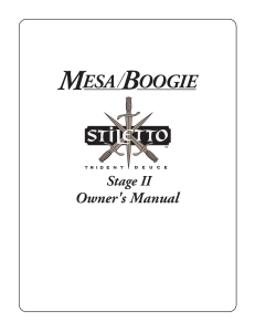 Stiletto - MESA/Boogie