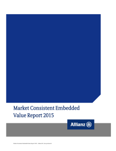 Market Consistent Embedded Value Report 2015