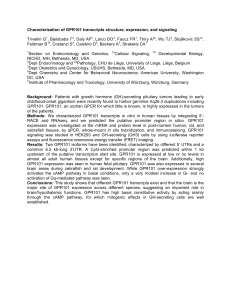 Characterization of GPR101 transcripts structure, expression and