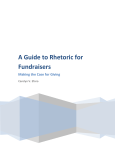 A Guide to Rhetoric for Fundraisers