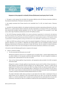 BHIVA and HIVPA response to proposal to reclassify Pirinase 250213