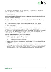 TCA Report Template - Transport Certification Australia