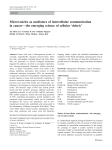 Microvesicles as mediators of intercellular communication in cancer