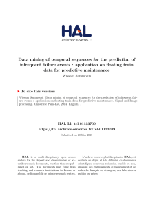 Data mining of temporal sequences for the prediction of infrequent