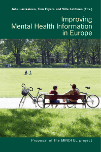 Improving Mental Health Information in Europe
