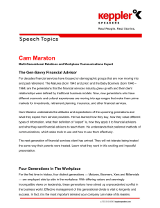 Cam Marston Multi-Generational Relations and Workplace
