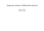 Single gene analysis of differential expression