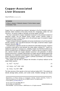 Copper-Associated Liver Diseases - Veterinary Clinics of North