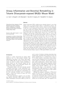 Airway Inflammation and Bronchial Remodelling in - (BORA)