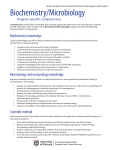 Biochemistry/Microbiology