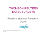 THOMSON REUTERS EXTEL SURVEYS