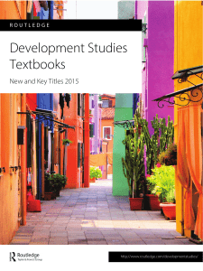 Development Studies Textbooks