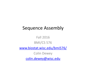 Sequence Assembly