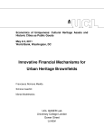 Innovative Financial Mechanisms for Urban Heritage