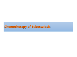 Tuberculosis Chemotherapy