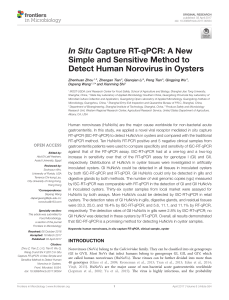 In Situ Capture RT-qPCR: A New Simple and Sensitive Method to