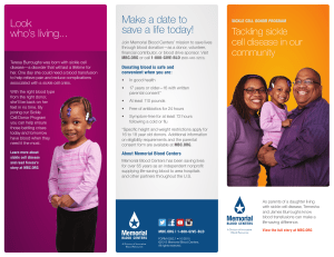 Sickle Cell Donor Brochure