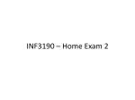 INF3190 – Home Exam 2