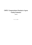 CAFE: Computational Analysis of gene Family Evolution