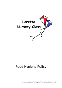 Food Hygiene Policy Sept 13