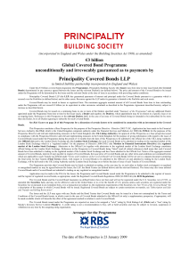 Principality Covered Bonds LLP - Principality Building Society
