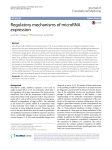 Regulatory mechanisms of microRNA expression | SpringerLink