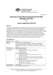 DIR 145 - licence summary - Office of the Gene Technology Regulator