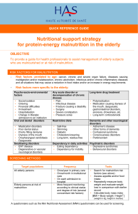 Malnutrition elderly quick ref guide