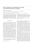 Selective binding of carcinoembryonic antigen using imprinted