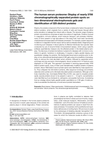 The human serum proteome