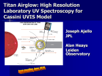 High Resolution Laboratory UV Spectroscopy for Cassini UVIS at Titan