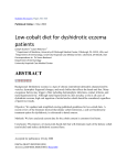 Low-cobalt diet for dyshidrotic eczema patients - PIEL