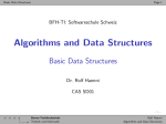 Algorithms and Data Structures - Basic Data Structures - BFH