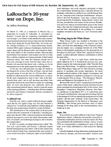 LaRouche`s 20-Year War on Dope, Inc.
