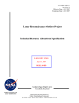 Lunar Reconnaissance Orbiter Project Technical Resource