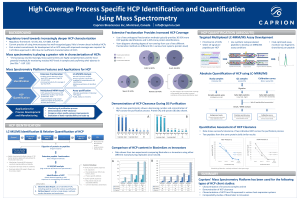 High Coverage Process Specific HCP Identification and