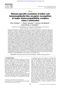 Human-specific evolution of killer cell immunoglobulin
