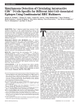 Simultaneous Detection of Circulating Autoreactive CD8 T