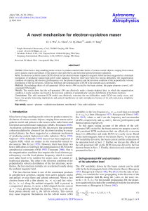 A novel mechanism for electron-cyclotron maser