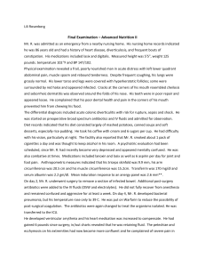 Exam Case Study - Advanced Nutrition II