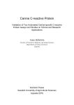 Canine C-reactive Protein - Epsilon Open Archive