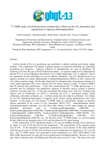 13C-NMR study of acid dissociation constant (pKa) effects on the
